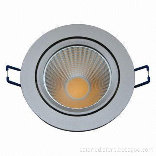 15W COB LED Downlight with High Brightness, >80Ra Color Rendering Index, 90mm Cut Hole